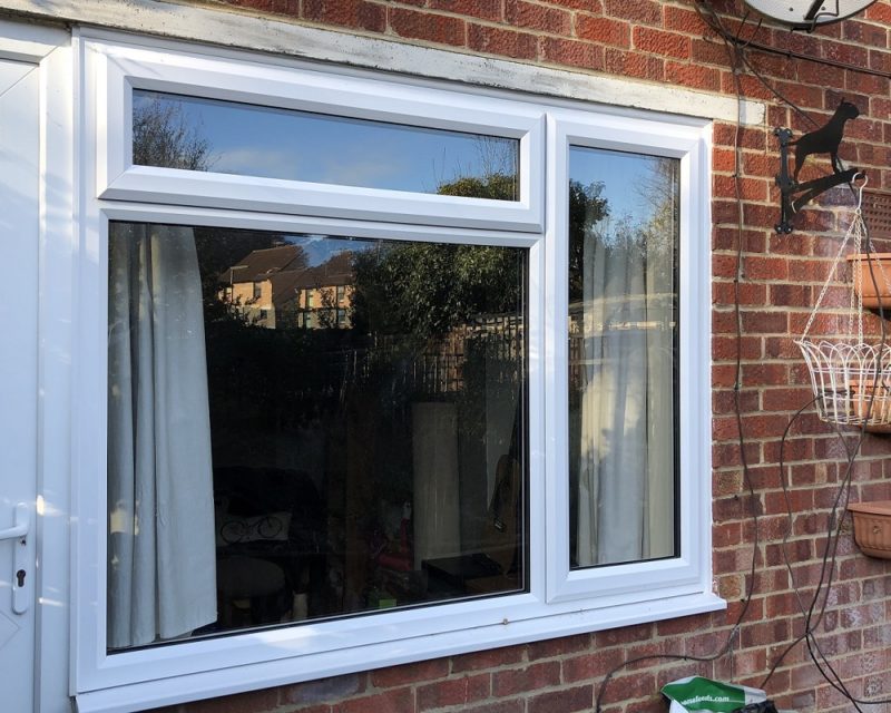 white slimline upvc