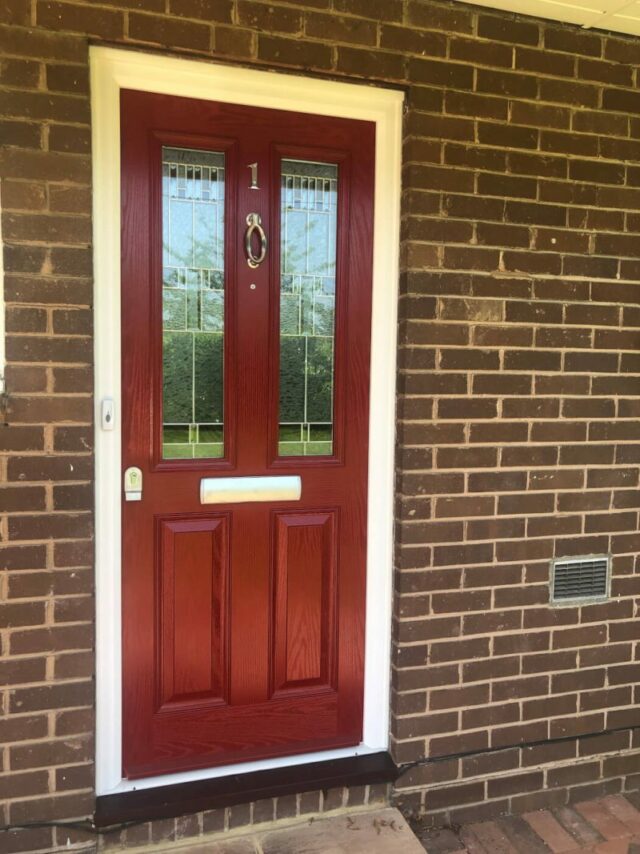 red composite door