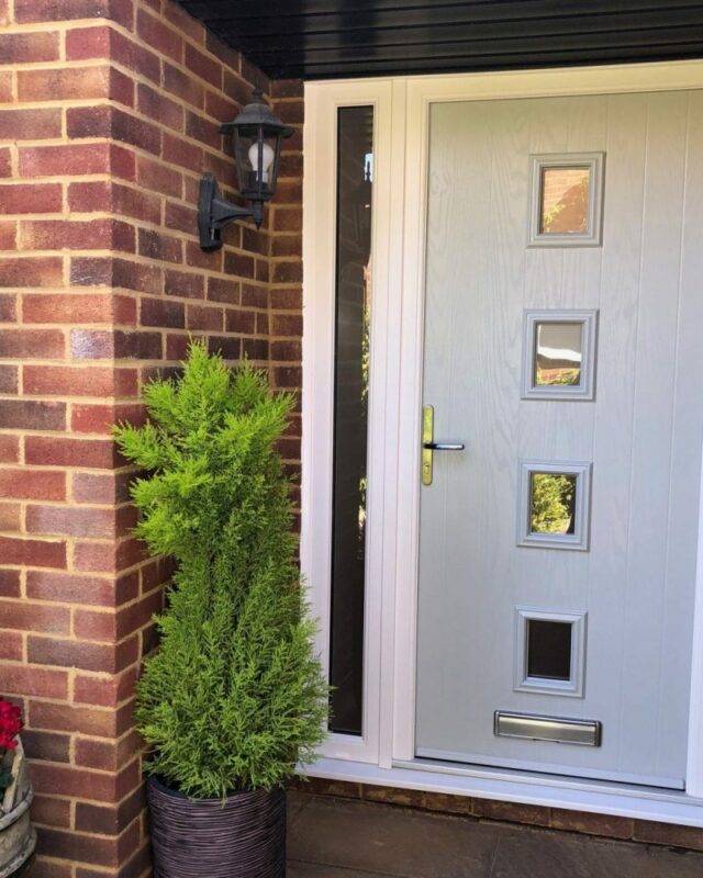 light grey composite door