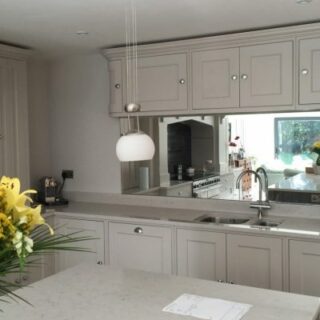 Mirror in kitchen