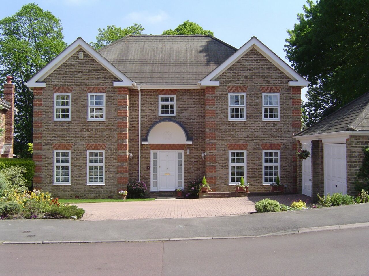 house white upvc mock sash