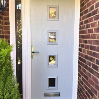 light grey composite door