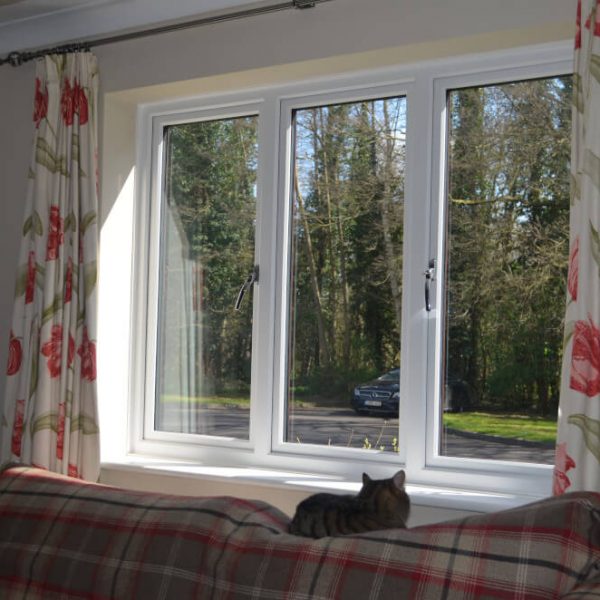 Slimline uPVC windows interior view