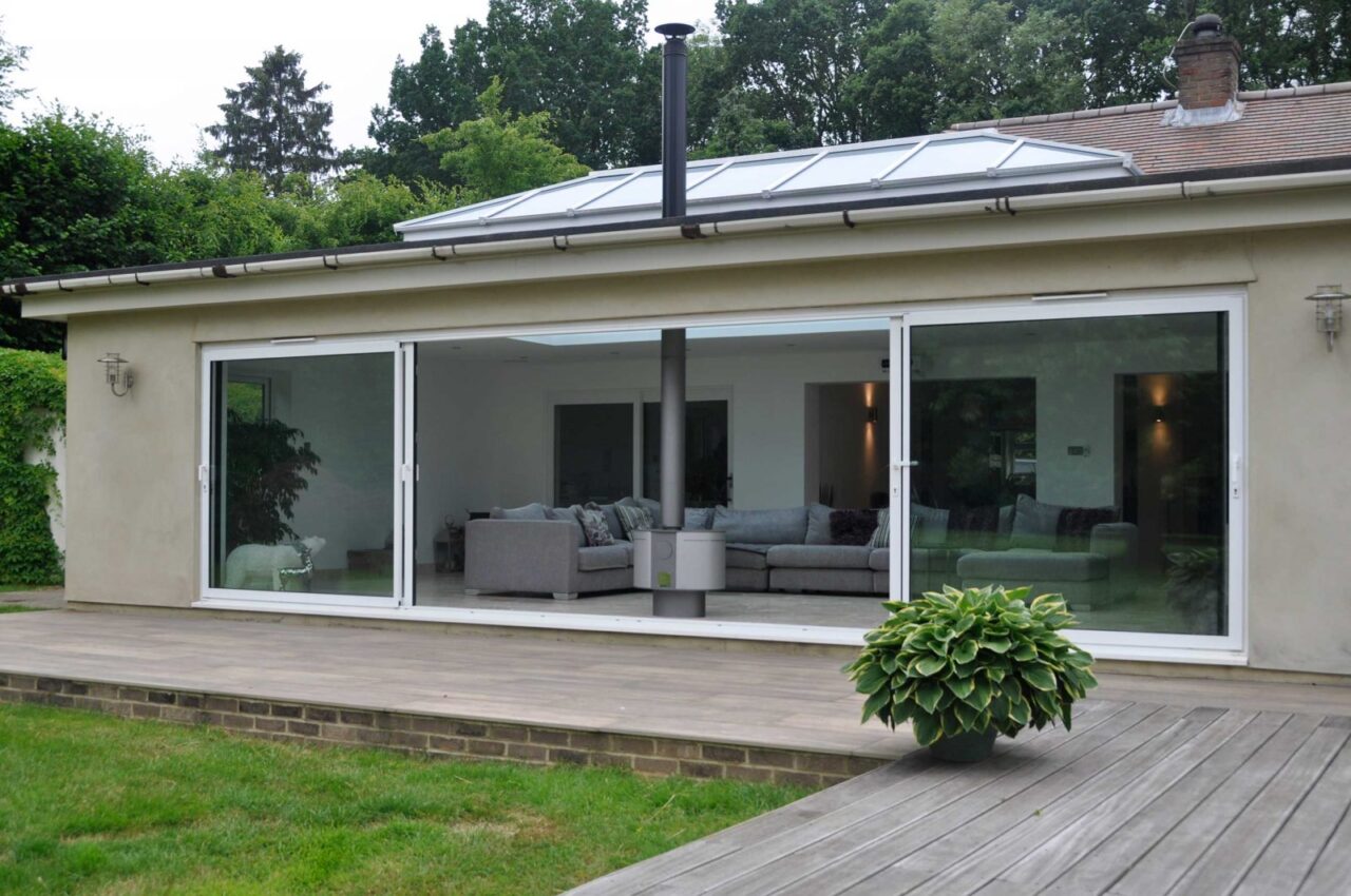 Sheerline aluminium sliding doors