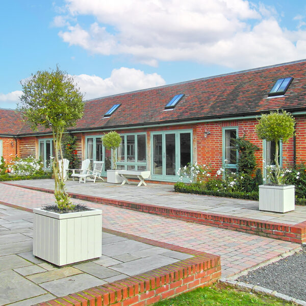 building with french doors