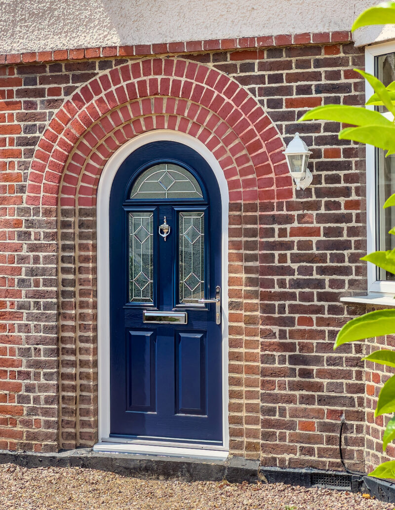 blue front door