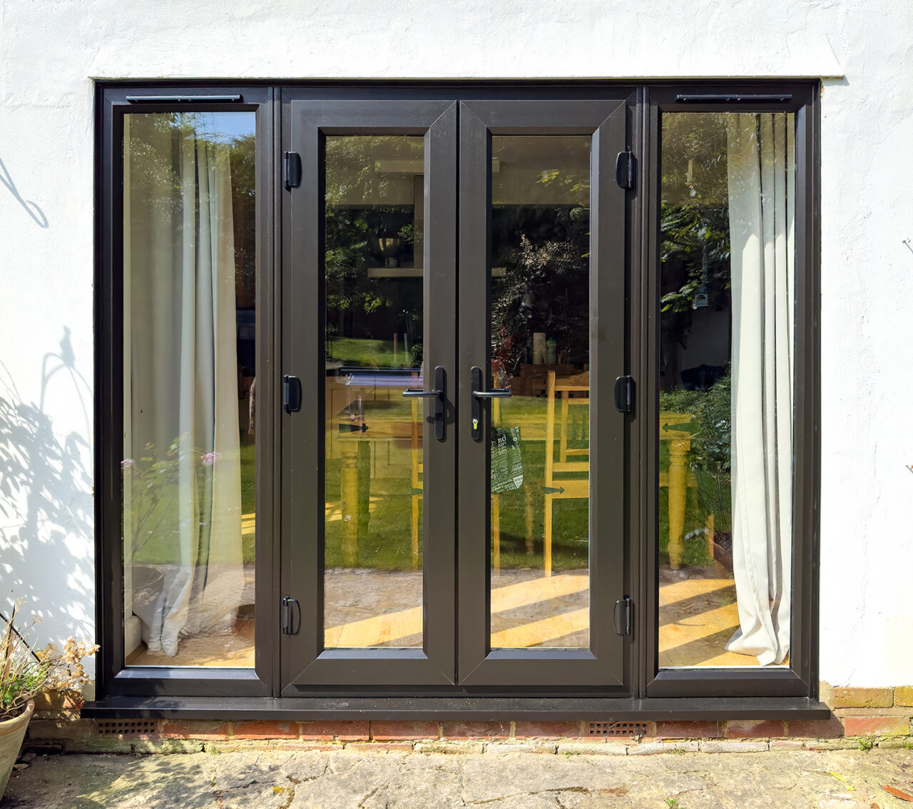 Black uPVC French Doors