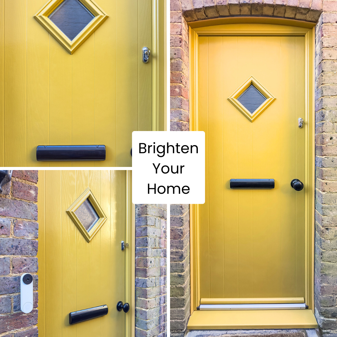 Yellow Composite Front Door