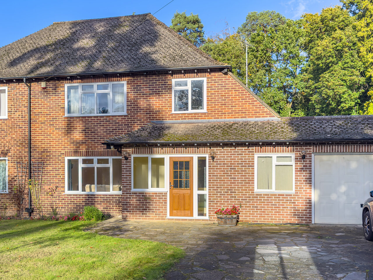 Porch new composite front door and slimline windows